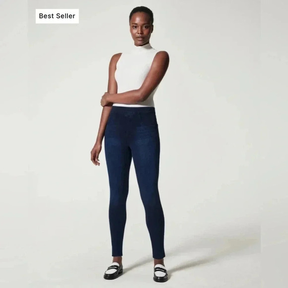 SPANX Jean-ish® Ankle Leggings Sz M - Picture 1 of 15